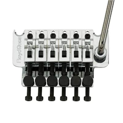 Original Floyd Rose R2 Locking Tremolo Full Assembly Kit Chrome image 1