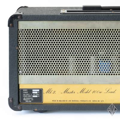 1984 Marshall JCM 800 Lead Series Model 2203 100-Watt Master Volume Head With Road Case image 10