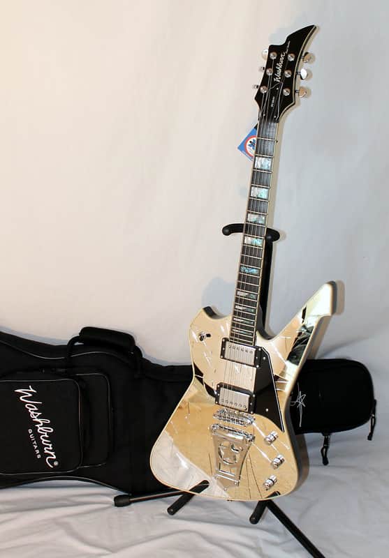 Washburn PS1800 Paul Stanley Cracked Mirror Unplayed | Reverb