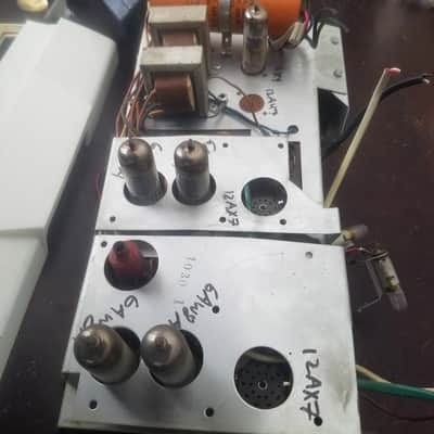 Telectro Airline Stereo Tube Amp Project Power Transformer Output 1959 Cream Gold image 3