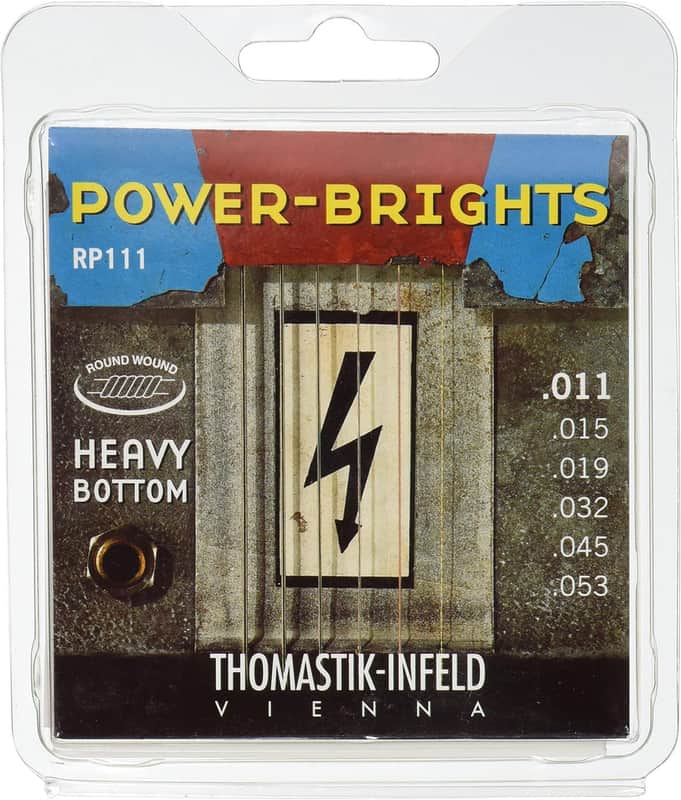 Thomastik-Infeld RP111 Power-Brights Heavy Bottom Electric Guitar Strings Medium Top / Heavy Bottom (.011-.053) image 1