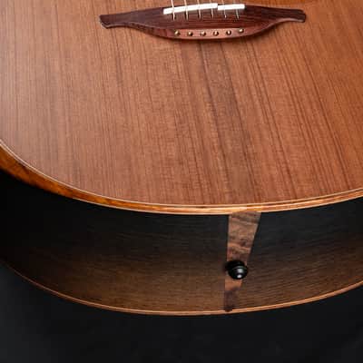 Lowden O-50 Ancient Bog Oak and Sinker Redwood with Leaf Inlays NEW image 15