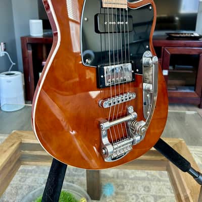 Reverend Guitars Double Agent OG - Violin Brown - Maple w/Bigsby image 2