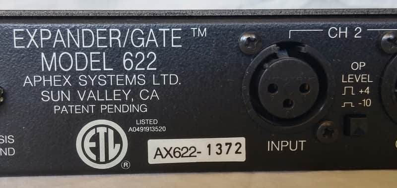 Aphex 622 2 Channel Expander/Gate Excellent Condition | Reverb