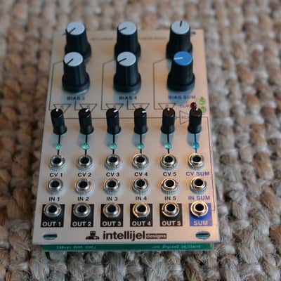 Intellijel Linix Hex Linear VCA / 5:1 VC Mixer Eurorack Synth Module 2013 - 2018 - Silver image 2