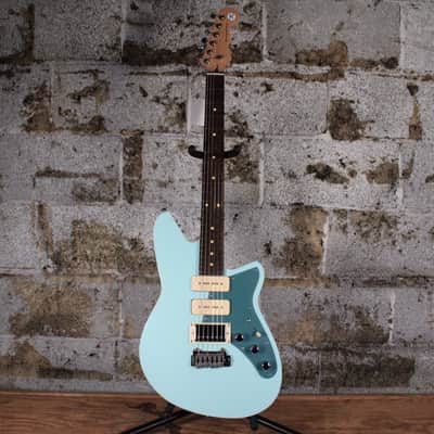 Reverend Six Gun HPP with Rosewood Fretboard Chronic Blue with Cream Pickups image 2