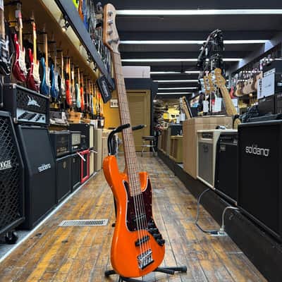 Sadowsky MetroExpress Vintage JJ 5-string Bass Guitar Solid Candy Apple Orange Metallic w/Padded Gig Bag image 5