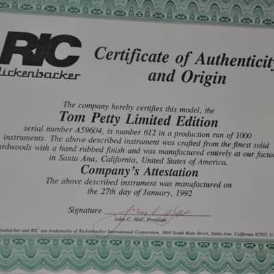 Rickenbacker 660/12 Tom Petty Ltd Edition 12-string 1992 - Jetglo Black image 5