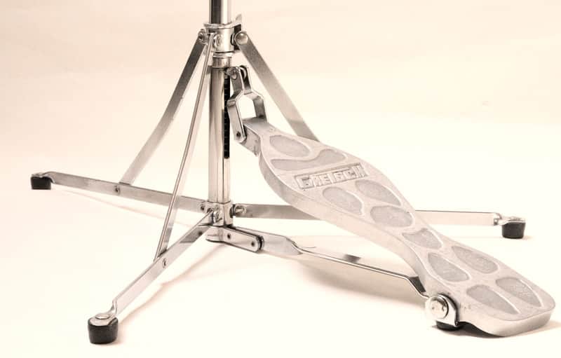 Gretsch Flat Base Hi Hat Stand, "Fish" Footboard, Riveted Rubber Feet- 1960s / INSPECTED & TESTED image 1
