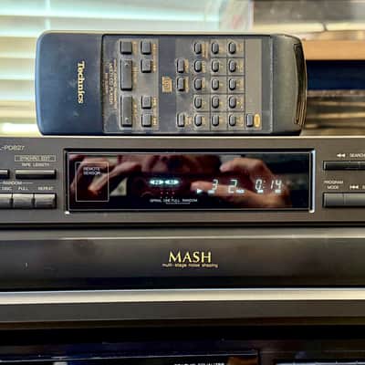 Technics SL-PD827 5 Disc CD Changer with Remote MASH Digital; Tested SEE VIDEO image 1