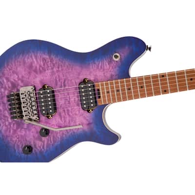 EVH Wolfgang WG Standard QM Baked Maple Fingerboard - Northern Lights image 8