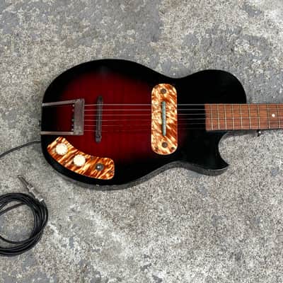 1952 Kay ‘Rex’ K-125 Peanut Red Burst RARE image 2