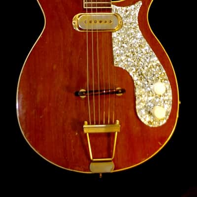 Premier Multi-Vox E275 1958 Natural Mahogany. THE SCROLL GUITAR. Incredible & Rare. Collectible.. image 10