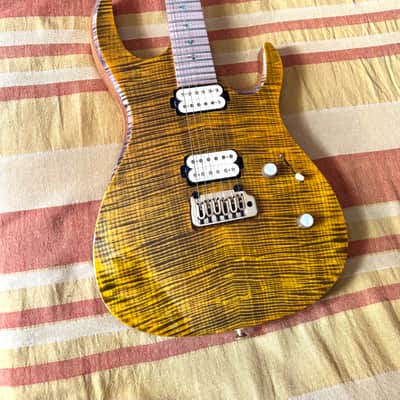 Kiesel DC600X 2023 - Vintage Yellow w/ *INSANE* Mastergrade Flame Maple Top and Fingerboard image 4