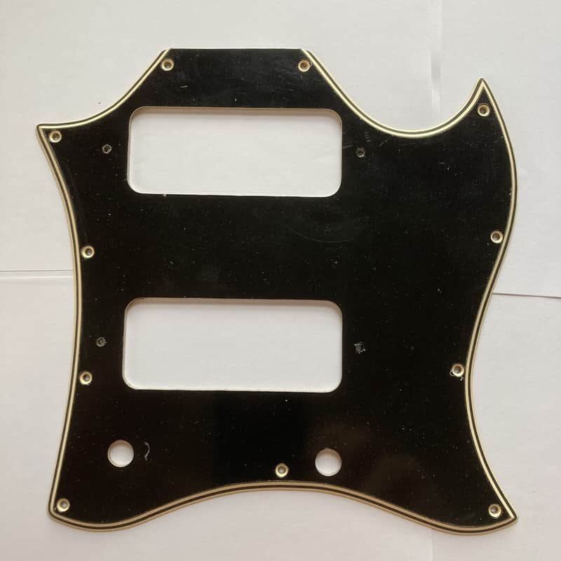 Black/Cream Wide Bevel Pickguard for Vintage 1966-1972 Gibson SG Special image 1
