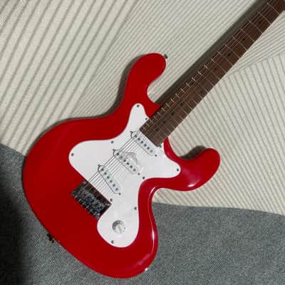 Custom Red Electric Guitar, Mahogany Body with Roasted Maple Neck image 1