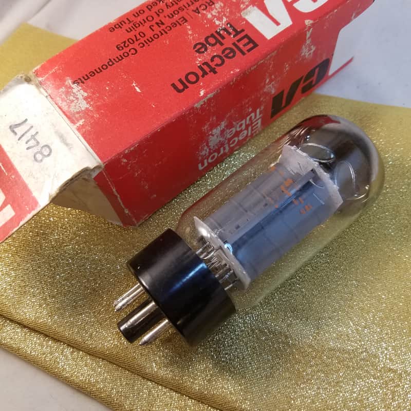 Sylvania 8417 tNOS AT1000 TESTED Vacuum Tube dual top getter hi-fi beam power pentode 1963-1978 image 1