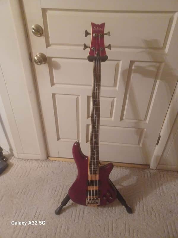 Schecter Guitar Research Diamond Series Elite 4 Trans Red Electric Bass Guitar image 1