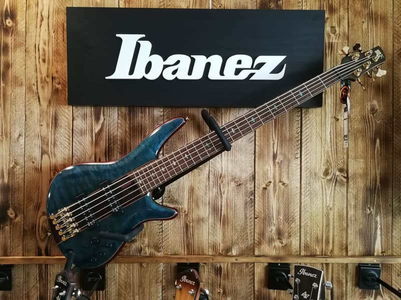 Ibanez SR2405W-CGL Premium E-Bass 5 String Caribbean Green Low Gloss + Premium Softcase image 1