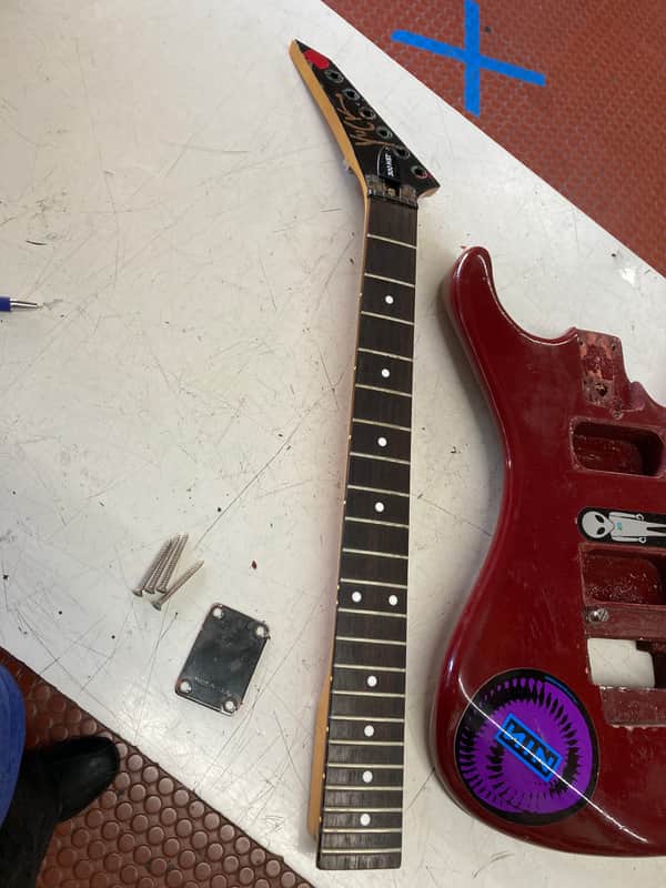 Kramer 300 HST parts project 1970,/80,s Refinish dark red image 1