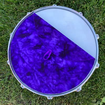 14" single layer Drum Bunny cloth drum cover - dampener - partial mute - compare to Drum Tortillas - Quesadilla - Big Fat Snare image 2