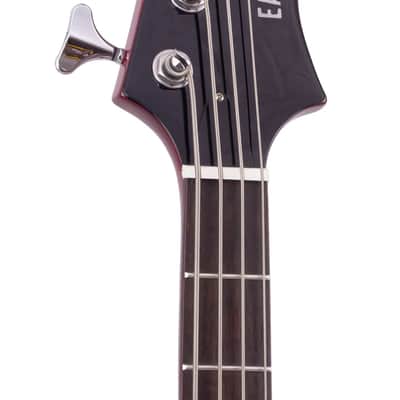 Eastwood Newport Solid Mahogany Body One Piece Set Mahogany Neck 4-String Electric Bass Guitar image 7
