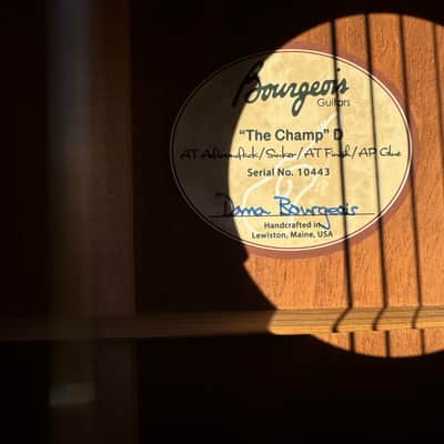 Sinker Mahogany Bourgeois Championship Guitar (Banjo Killer Bracing) image 5