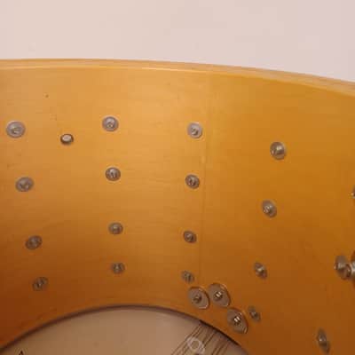 Ludwig 12x14" Brushed Gold Challenger ST Plus Snare Drum Vintage 1984 Marching image 12