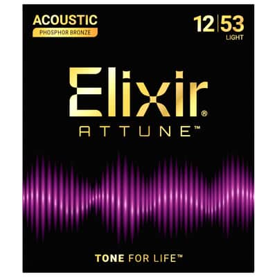 Elixir ATTUNE Phosphor Bronze Acoustic — 21052 Light 12-53 imagen 2