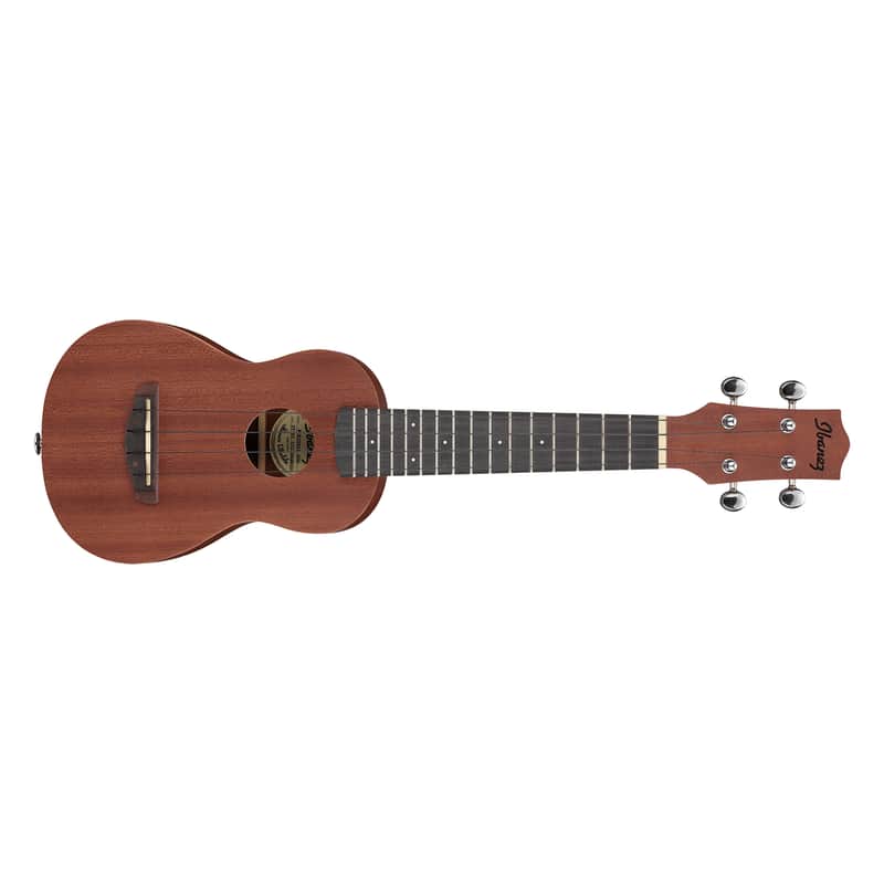 Mint Ibanez UKS100 Soprano Size Uke Ukulele, Sapele Body w/ Purpleheart Fretboard image 1