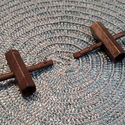 2 pack DEAL! * LUDWIG 1960s 1970s Hex WRENCHES * for Rail Consolette & Tom Box Mount ADJUSTING & SETUP (holder plate bracket clamp) image 2