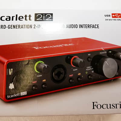 Focusrite Scarlett Solo 3rd Gen USB Audio Interface 2019 - Present - Red / Black image 2