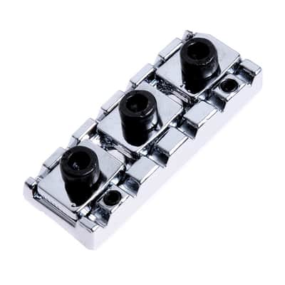 Floyd Rose Style Chrome Locking 42.5mm Nut w/Adjustable Shim Kit Helps eliminate fret buzz image 4