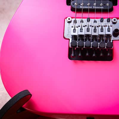 JACKSON USA Custom Shop Dinky HSH Floyd "Neon Pink + Ebony" (2026) image 10