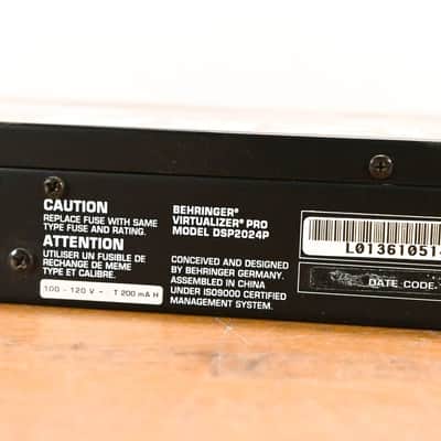 Behringer Virtualizer Pro DSP2024P 24-Bit Multi-Effects Processor CG01Z4X image 11