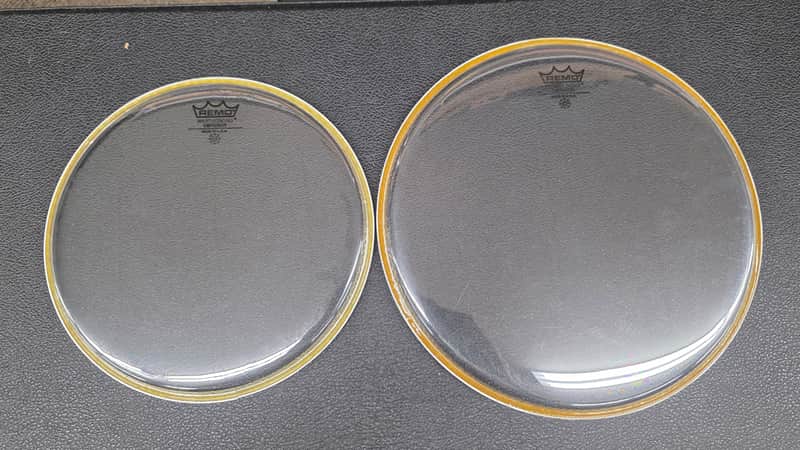 New Remo Clear Emperor Drum Heads 10" and 12" image 1