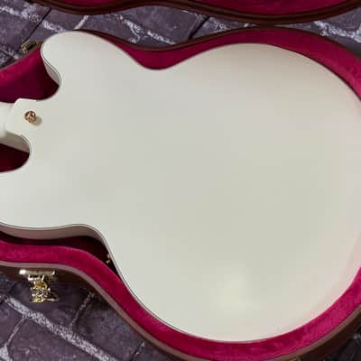 2025 Epiphone Custom Shop 1959 ES355 Classic White Satin VOS New Unplayed Auth Dlr 8lb14oz #135 image 13