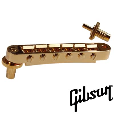 Gibson Accessories Nashville Tune-O-Matic Bridge w/Full Assembly - Gold image 2