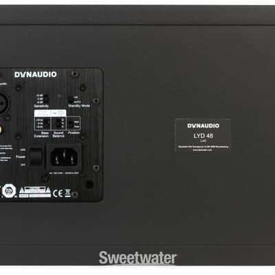 Dynaudio LYD 48 3-way Powered Studio Monitor (Left Side) - Black (LYD48BKLd1) image 2