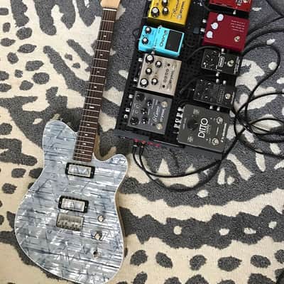 Rhoney Vireo 2010s Sky Blue Pearloid drum wrap top mastery bridge image 3