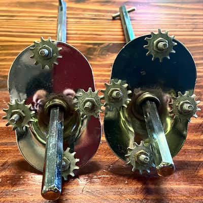 Rogers Swiv-O-Matic Bass Drum Spurs - Complete Set - VG Cond - We Ship Fast! image 2