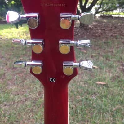 DeArmond M72 Bluesbird  2000-ish Cherry Flame Top Les Paul w/ Gold Tone Pups image 10