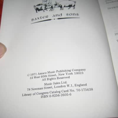 Amsco Music  Baxter's Magic Flip Book & Right Hand Style Manual Vintage 1971 50 Pages image 9