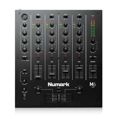 Numark M6 USB Black 4-Channel USB DJ Mixer For Use w/ DJ Turntables & CD players image 4
