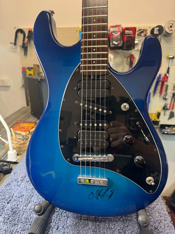 Ernie Ball Music Man Steve Morse 2005 - Translucent Blue image 1