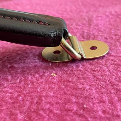 NOS leather guitar case handle for Hiscox Calton mark leaf skb gator crossrock image 8
