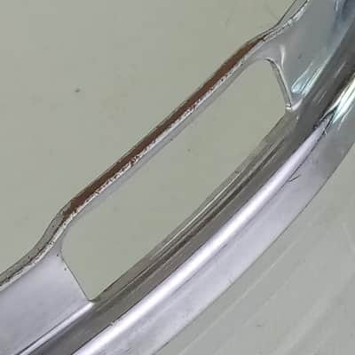 Ludwig 15"COB BRASS Triple-Flange Snare Drum Chrome Resonant Rim/Hoop 8Lug50-60s image 5