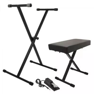 On-Stage KPK6550 Keyboard Stand and Bench Pack with Keyboard Sustain Pedal image 8