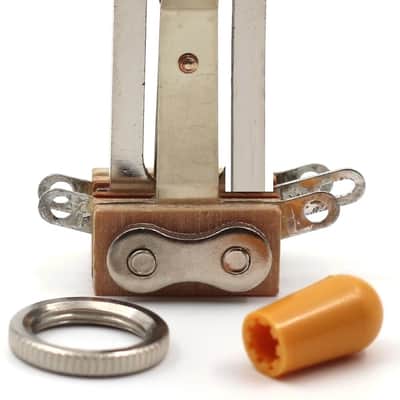 Switchcraft 3-Way Toggle Switch for - Long Straight with Genuine Amber Switchcraft Tip image 1