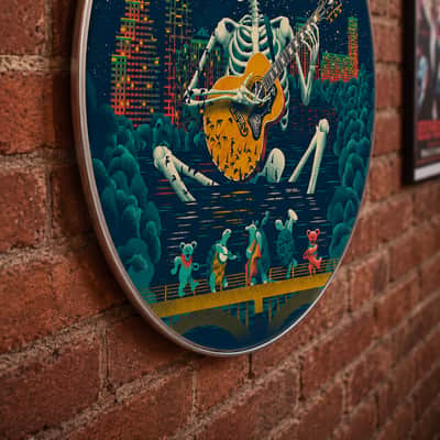 Grateful Dead, Concert Poster Artwork of Bertha, 22" Bass Drumhead image 3
